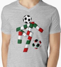 A Casual Classic iconic Italia 90 inspired t-shirt design Men's V-Neck T-Shirt