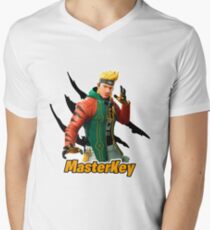 Tiger Master! T-Shirt mit V-Ausschnitt