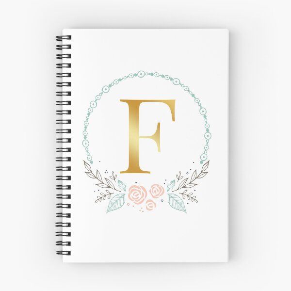 Item preview, Letter F monogram of gold flowers designed and sold by Franja2.