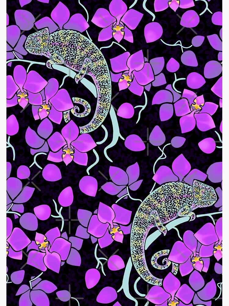 Chameleons and orchids - gothic by Elenanaylor