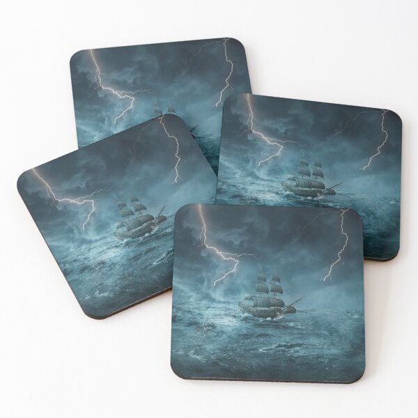 Item preview, ghost ship thunderstorm designed and sold by psychoshadow.