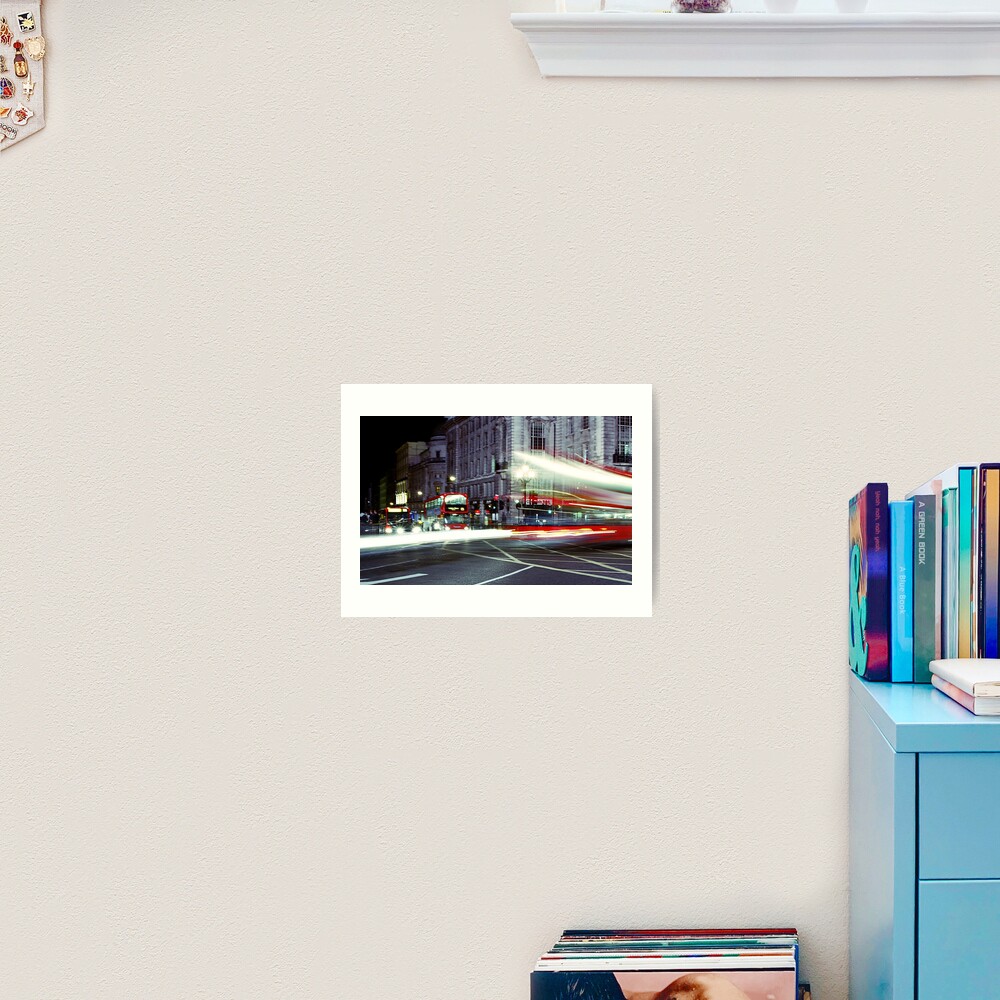 London Night Bus Art Print
