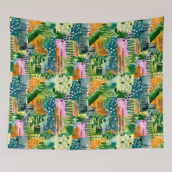 Item preview, Jungle Vines Abstract Print designed and sold by LIMEZINNIASDES.