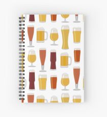 Beer Glasses Spiral Notebook