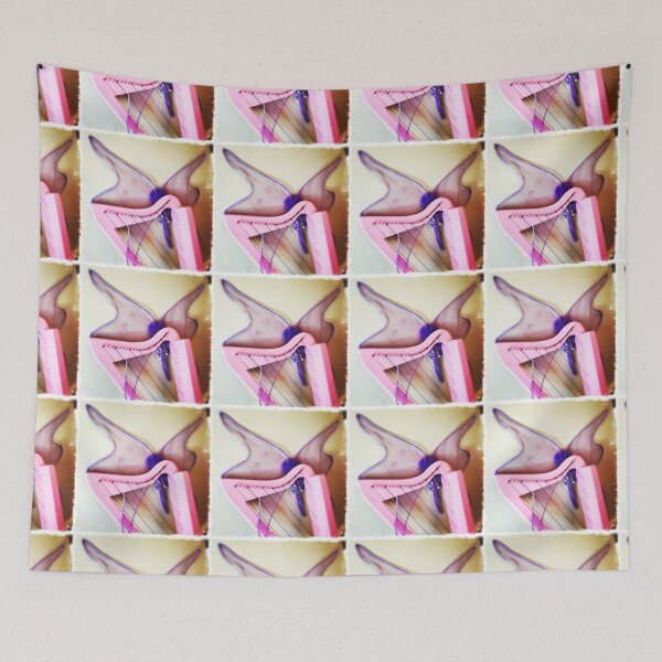 Item preview, Pink Harp with Fairy Wings designed and sold by Beth A. Stockdell.
