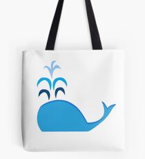 Bolsa de tela Minimalist Blue Whale