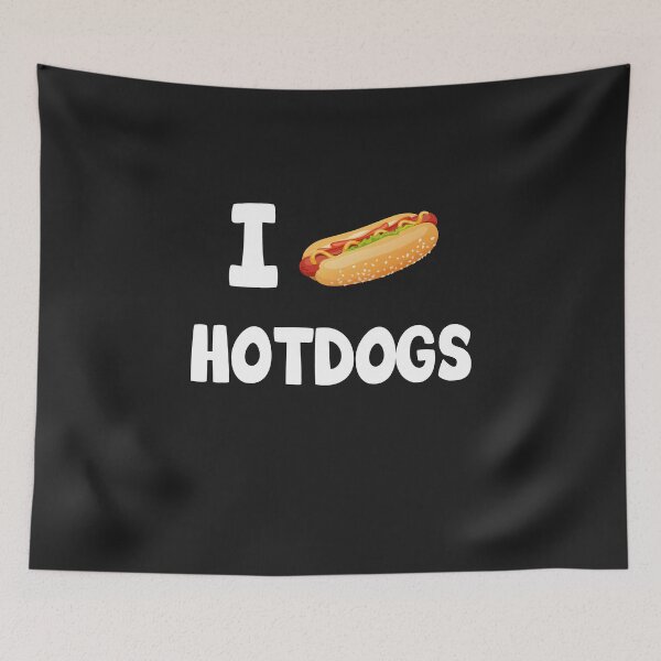 Artikelvorschau, I love Hotdogs. Ich liebe Hotdogs Bild Liebe Herz entworfen und verkauft von dm4design.