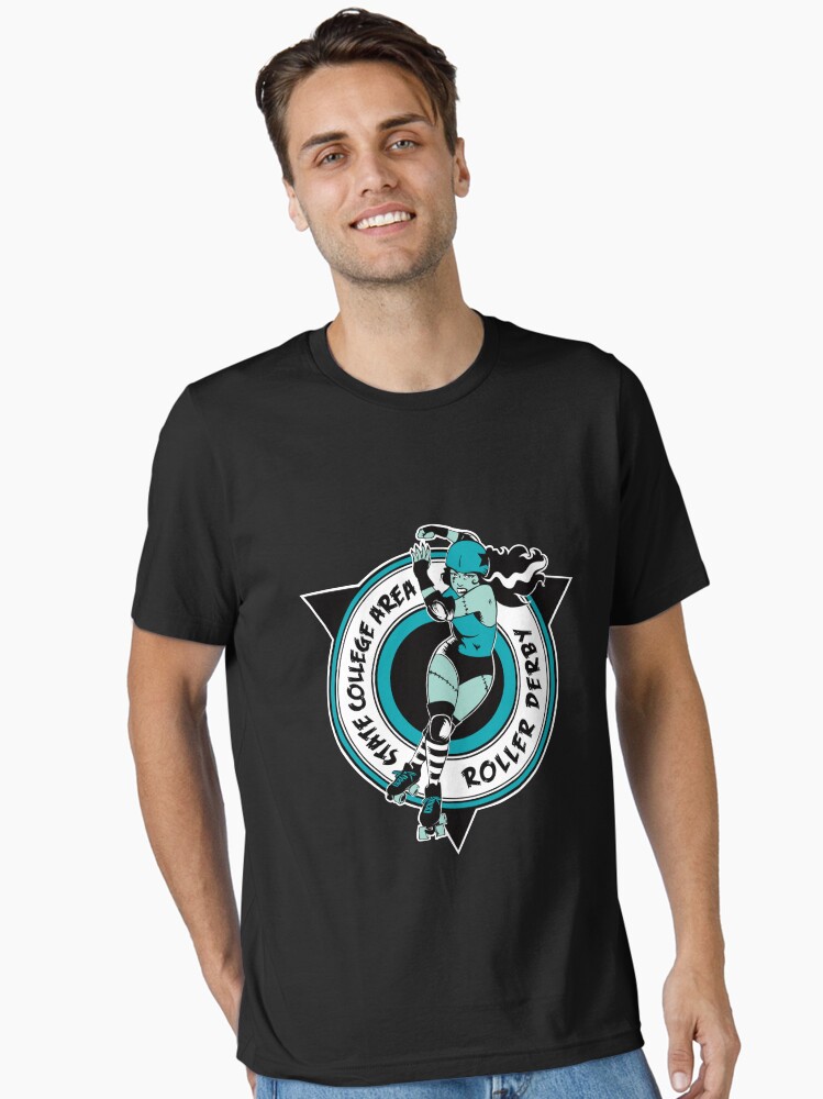 Thumbnail 1 of 7, Essential T-Shirt, State College Area Roller Derby Logo designed and sold by SCARDerby.