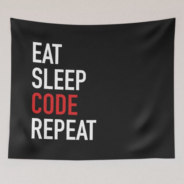 Item preview, Eat Sleep Code Repeat designed and sold by overflowhidden.