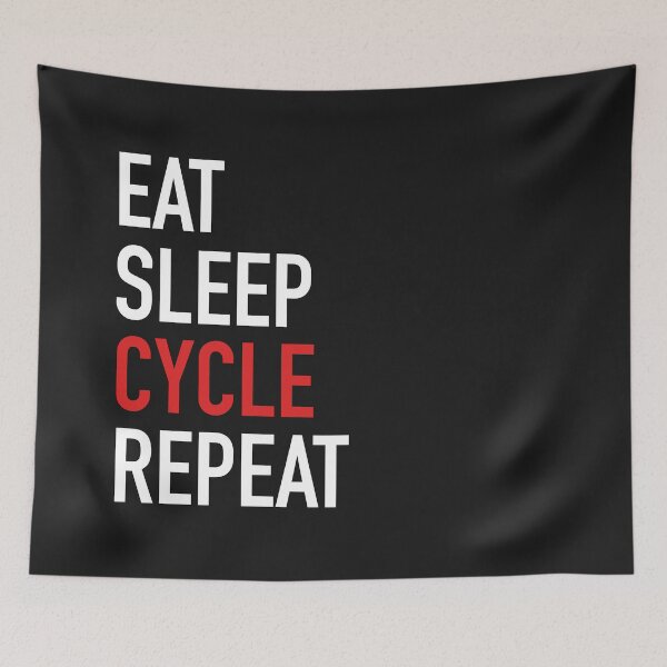 Item preview, Eat Sleep Cycle Repeat designed and sold by overflowhidden.