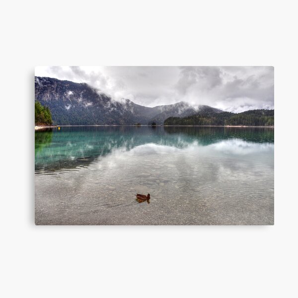 HDR: Lake Eibsee Germany Metal Print