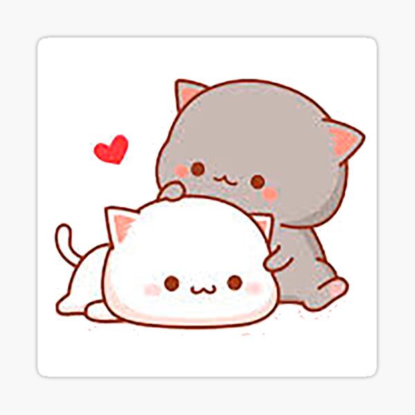 Stickers de gato kawai