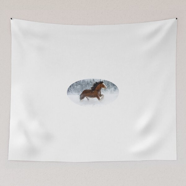 Item preview, Clydesdale Horse in snow designed and sold by Pam069.