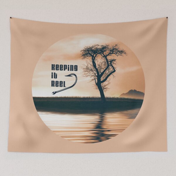 Item preview, "Keeping it Reel" / Salmon Skies designed and sold by infinitygrafix.