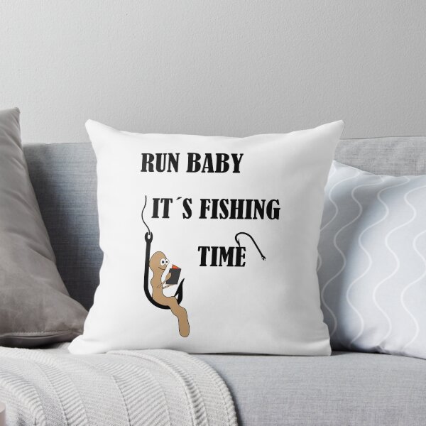 Item preview, Run baby it's fishing time. Angel sayings worm designed and sold by dm4design.