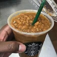 Baked Beans in a Starbucks Cup\