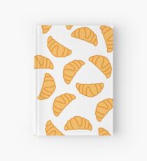 Croissant seamless pattern Hardcover Journal