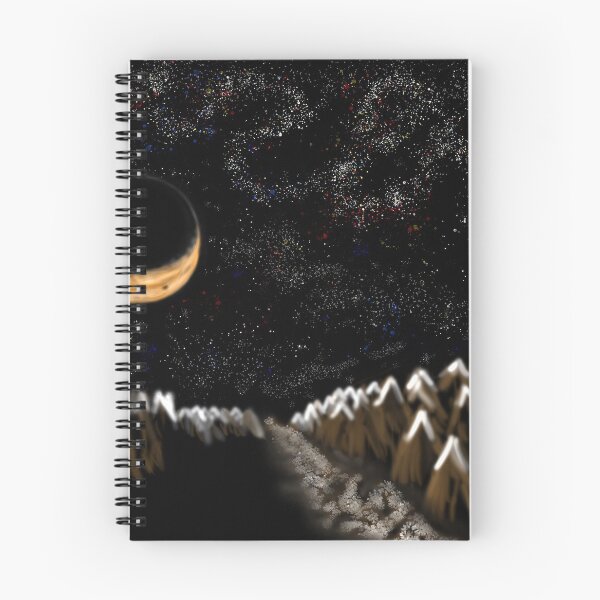 Item preview, Cold Crescent Moonlit Night and the Shining Stars by Justin Cobb designed and sold by Justin Cobb.