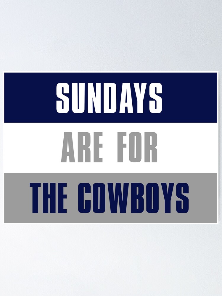 Sundays are for The Cowboys, Dallas Cowboys Graphic T-Shirt Dress for Sale  by elhefe