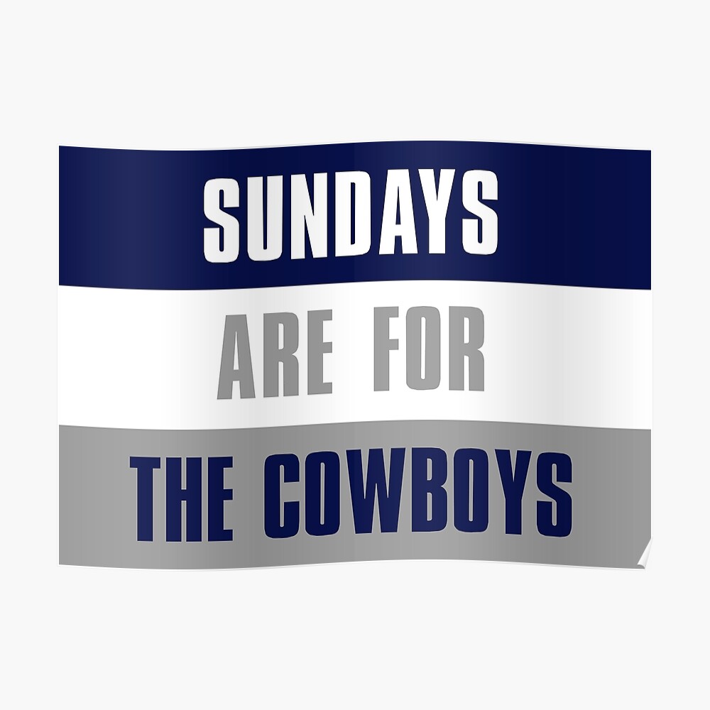 Sundays are for The Cowboys, Dallas Cowboys Graphic T-Shirt Dress for Sale  by elhefe