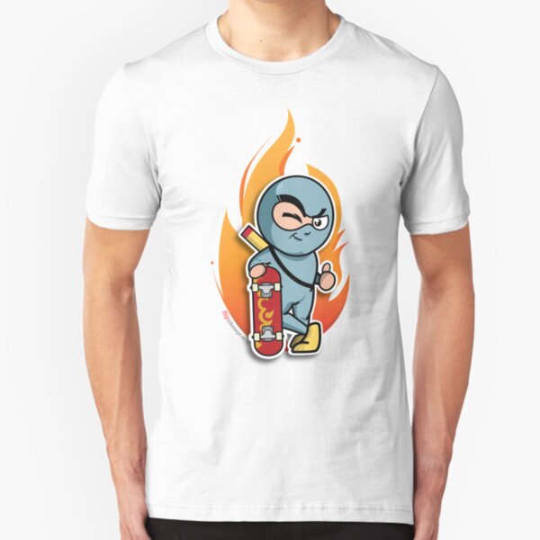 learn ur kick.flips Slim Fit T-Shirt