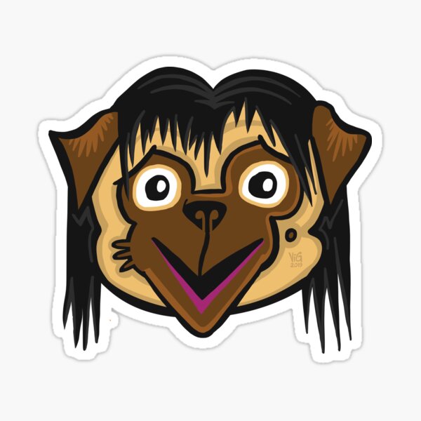 Momo Pug Sticker