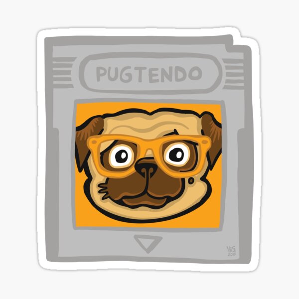 Pugtendo Gamepug Sticker