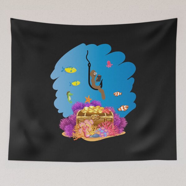 Item preview, Worm chills on Angel Hook. Underwater treasure designed and sold by dm4design.