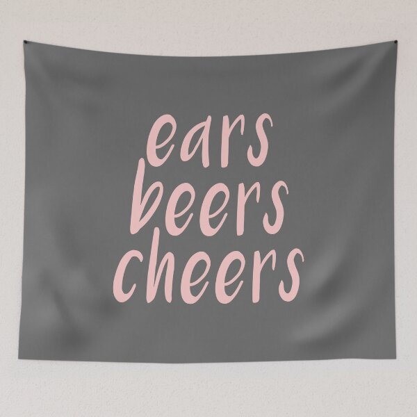 Item preview, Ears Beers Cheers Millennial Pink designed and sold by FandomTrading.