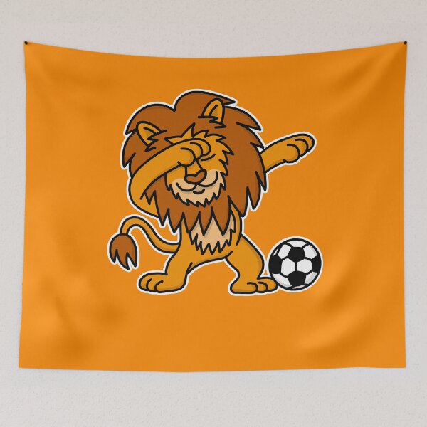 Item preview, Dab Dabbing Lion Dutch Football Netherlands Orange designed and sold by LaundryFactory.