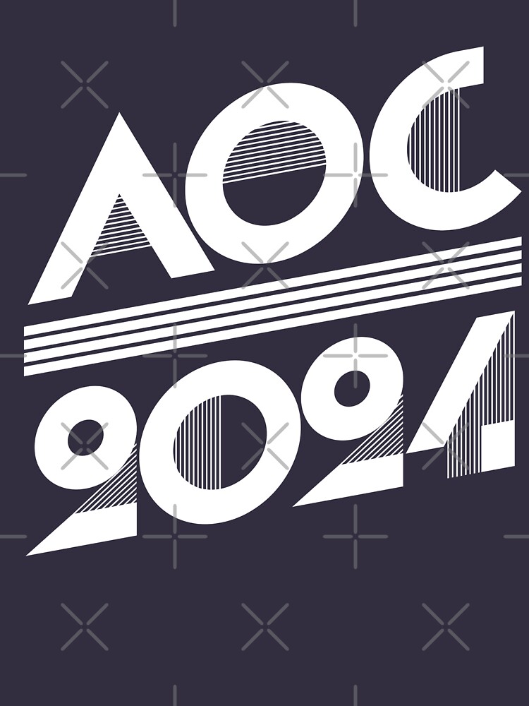 "AOC 2024 Dark Merch" Tshirt by popdesigner Redbubble