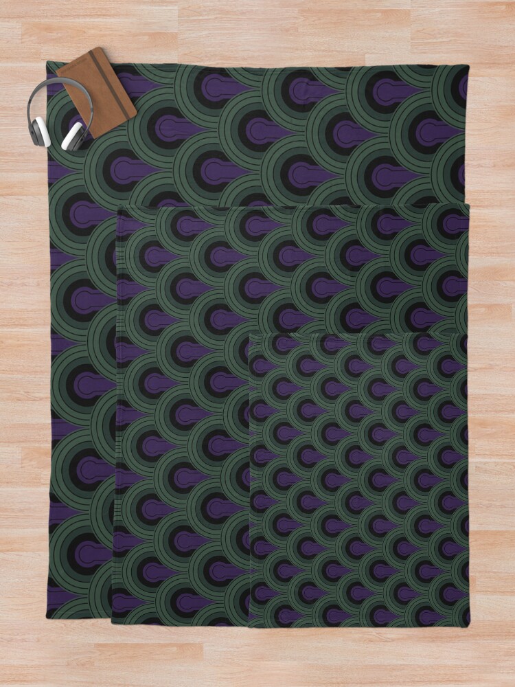 Alternate view of Room 237 Carpet (The Shining) Throw Blanket