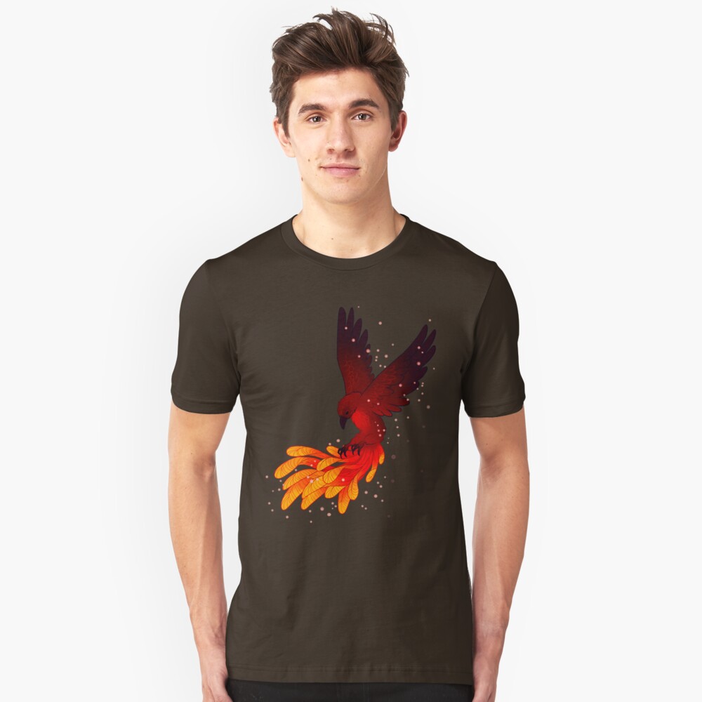 "You Will Rise Above the Ashes" Phoenix Slim Fit T-Shirt