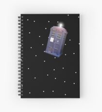 Police Box in Outerspace. Spiral Notebook