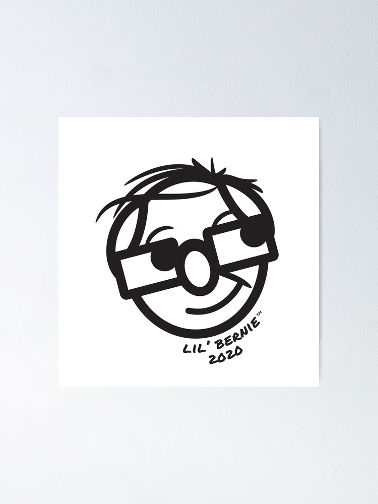 Alternate view of Lil' Bernie Face 2020 Poster