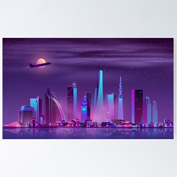 Item preview, Cyberpunk 80s City designed and sold by dogemporium.