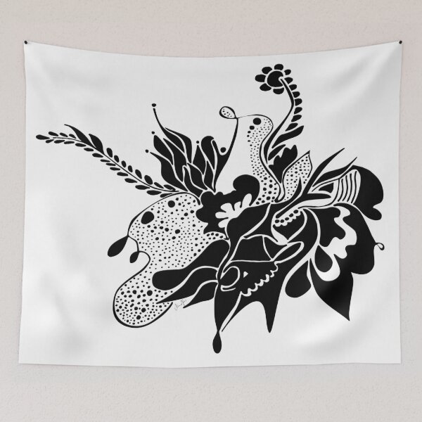 Item preview, Ink painting black by mjvision Mia Niemi designed and sold by mjvisiondesign.