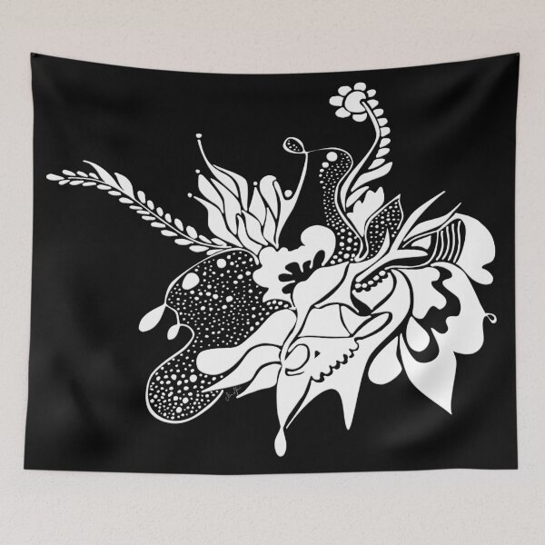 Item preview, Ink painting white by mjvision Mia Niemi designed and sold by mjvisiondesign.