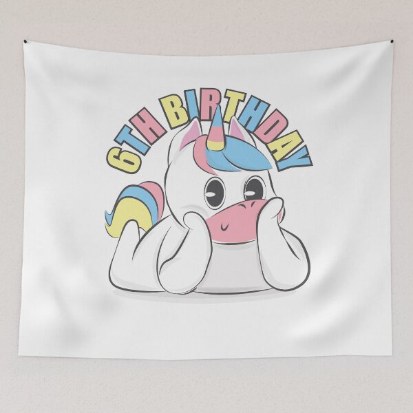 Item preview, Unicorn Sixth Birthday  designed and sold by alexngn.