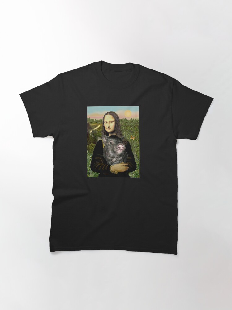 Alternate view of Mona Lisa and her Pot Belly Pig Classic T-Shirt