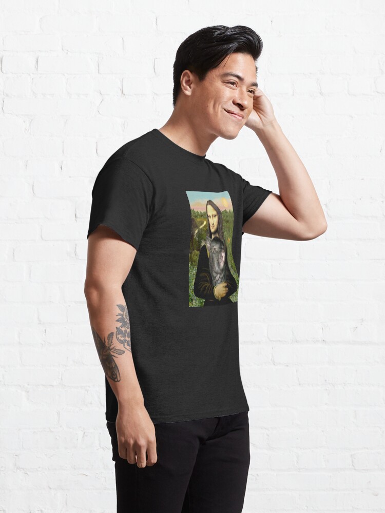 Alternate view of Mona Lisa and her Pot Belly Pig Classic T-Shirt