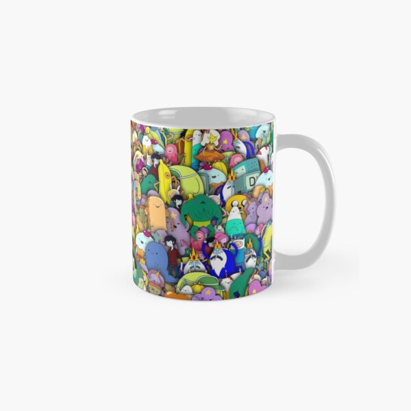 Adventure Time characters stickerbombing Classic Mug
