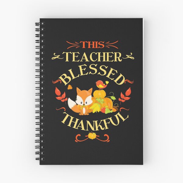 Item preview, Autum Fall Thanksgiving Teacher Gift This Teacher Blessed Thankful With Fox designed and sold by Sapphire Star.