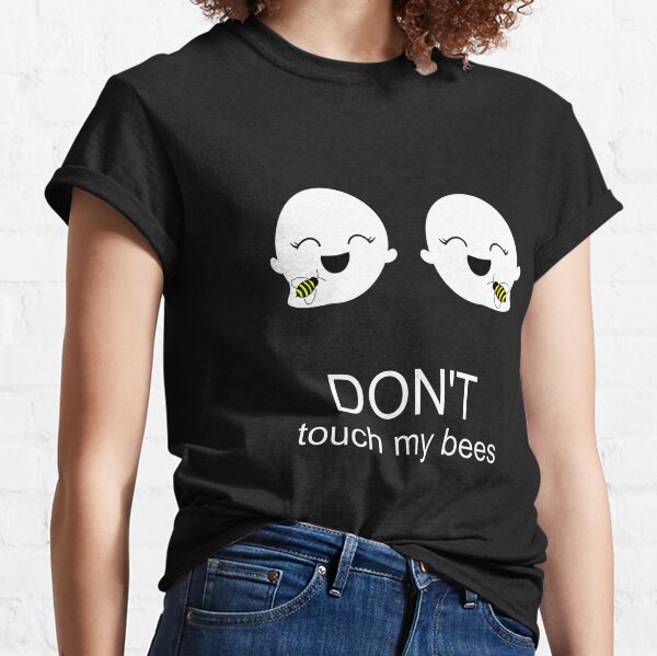 Don't Touch My Boobs T-shirt 100% Cotton Casual Graphic Aesthetic