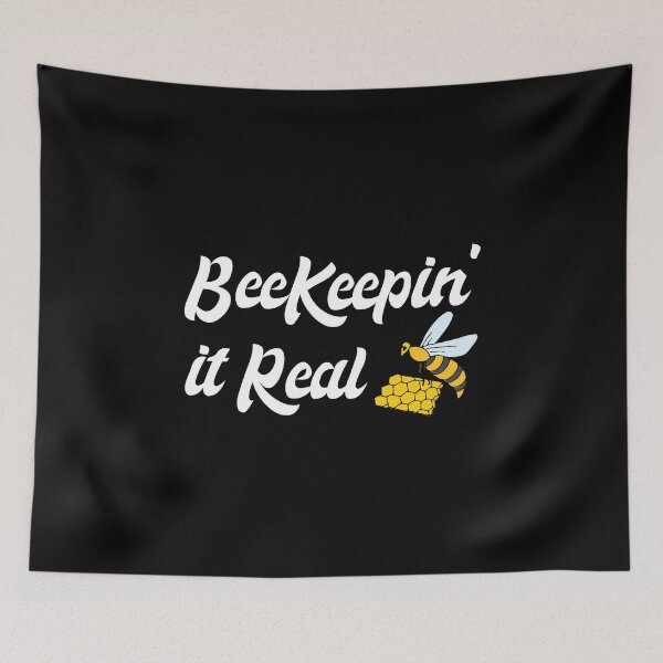 Item preview, BeeKeepin it Real Beekeeping Honey Queen Bee Pollinator Design designed and sold by SpiritWestDesig.