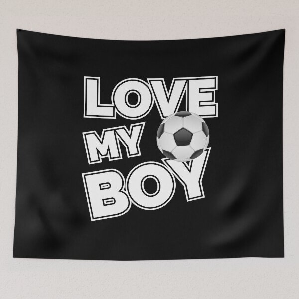 Item preview, Love My Boy Football Soccer Mom Dad Supporter designed and sold by LarkDesigns.