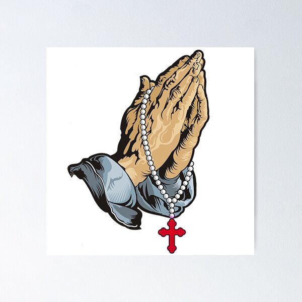 Praying Hands Tattoo Posters for Sale | Redbubble