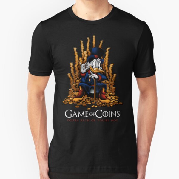 Game of Coins Slim Fit T-Shirt