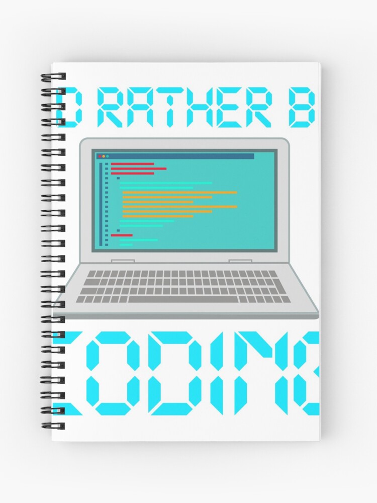Cuaderno de espiral «Programación para hombre Diseño Regalo Informática  Programadores informáticos Codificadores» de railwayblogger | Redbubble