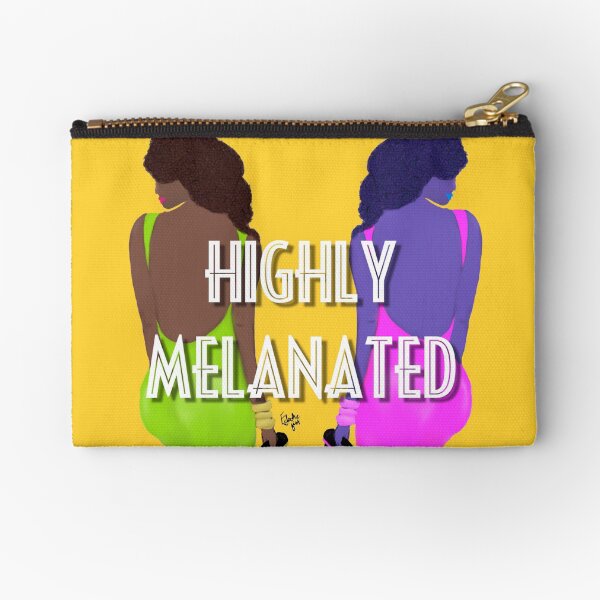 Highly Melanated (B) Zipper Pouch